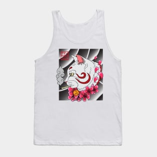 Smoking cat Tank Top